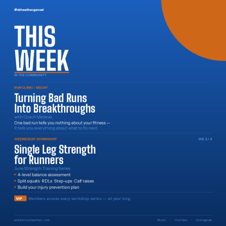 🏃‍♀️ Two things happened in the community this week.  Did you miss either one?