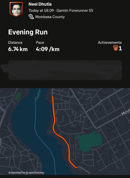 6.74 km run