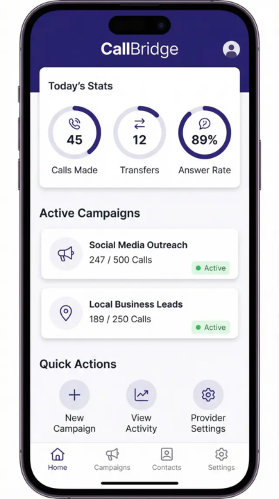 CallBridge – AI Outbound Sales Automation for Business Calls