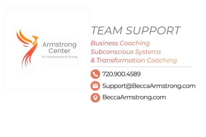 Team Support Armstrong Center