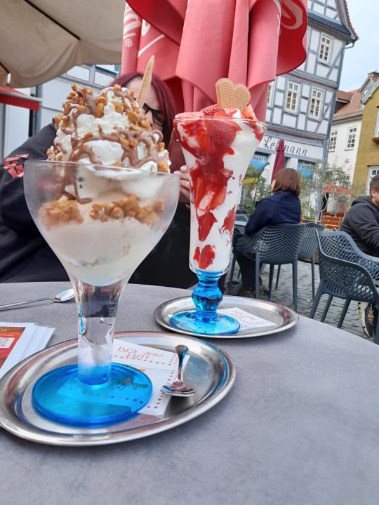 Nidda, Wetterau, Hessen, Eiscafé Dolomiti