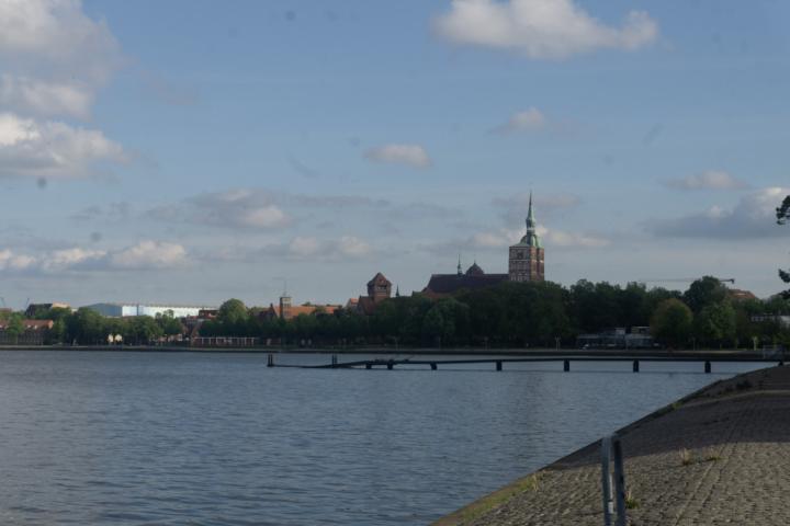 Stralsund, Vorpommern-Rügen, Mecklenburg-Vorpommern, Sundpromenade