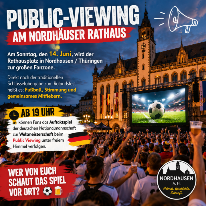Public-Viewing am Nordhäuser Rathaus