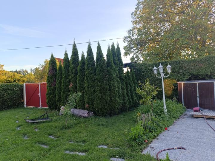 Krengelbach bei Wels / Österreich - ein Entspannungsort mit Abendrot 