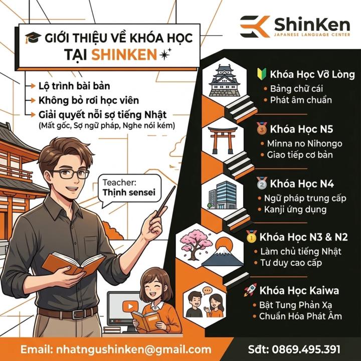 📌GIỚI THIỆU VỀ KHÓA HỌC TẠI SHINKEN✴️