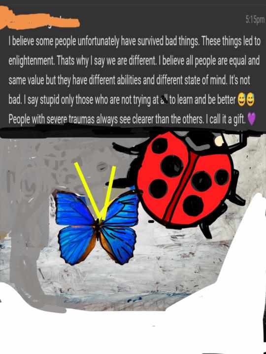 Lovely insight about the giftedness of having trauma  