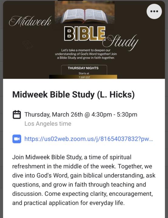 Bible Study