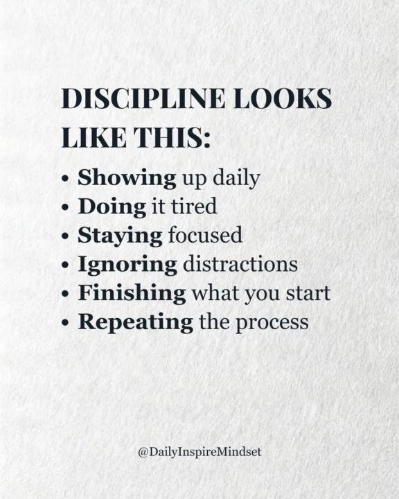 Discipline