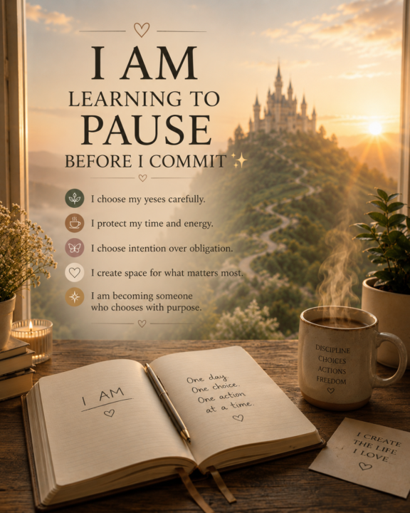 🦋 I AM CHOOSING INTENTION OVER OBLIGATION