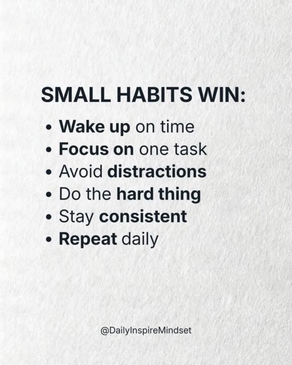 Small wins
