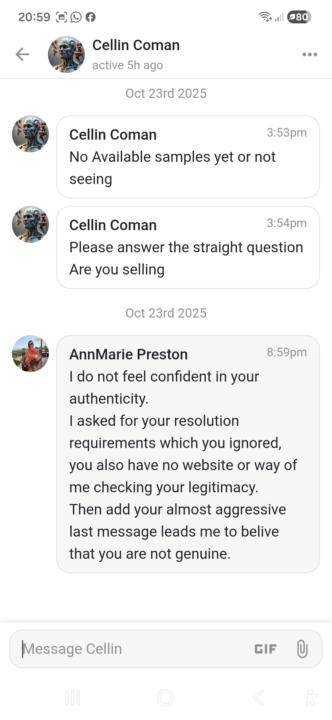 Unsure of legitimacy 