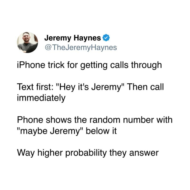 If anyone is cold calling businesses use this GOLD trick...