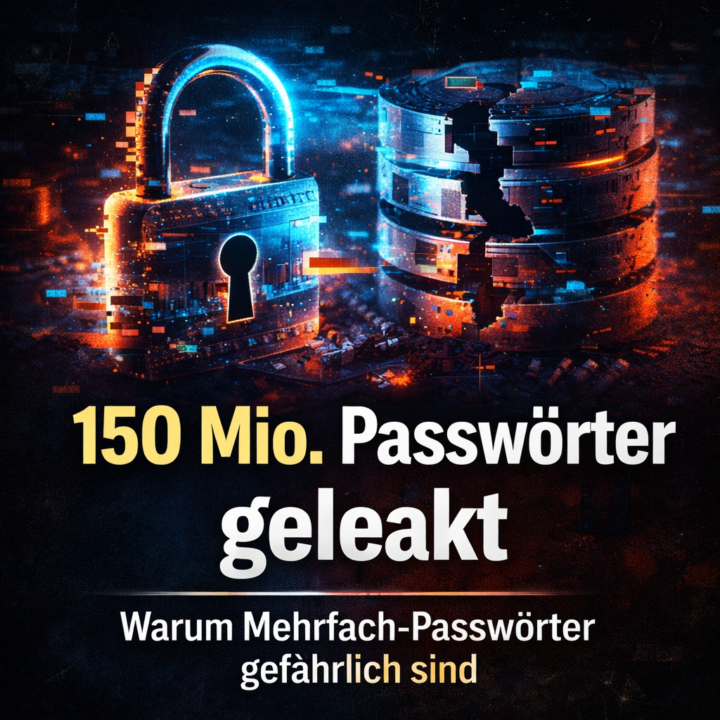 🚨 Massives Datenleck – fast 150 Millionen Passwörter offen im Netz