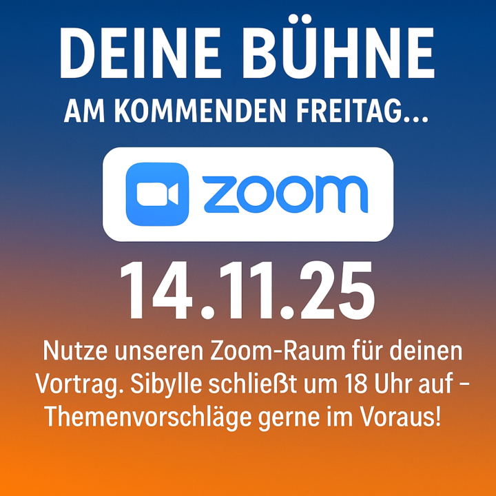 Deine Bühne am kommenden Freitag...