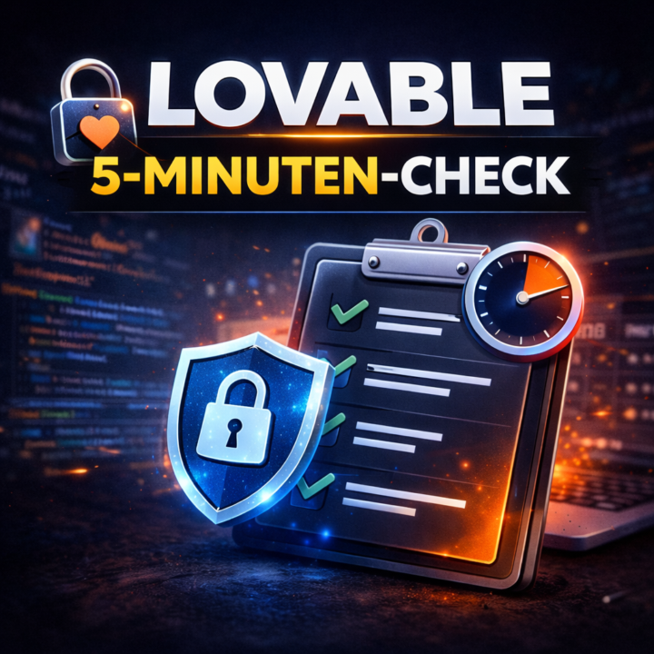 🔐 𝗟𝗼𝘃𝗮𝗯𝗹𝗲-𝗔𝗽𝗽 𝗳𝗲𝗿𝘁𝗶𝗴? 𝗗𝗮𝗻𝗻 𝗺𝗮𝗰𝗵 𝗲𝗿𝘀𝘁 𝗱𝗲𝗻 𝟱-𝗠𝗶𝗻𝘂𝘁𝗲𝗻-𝗖𝗵𝗲𝗰𝗸.