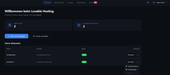 Kleiner Sneak Peek in die UI 👀