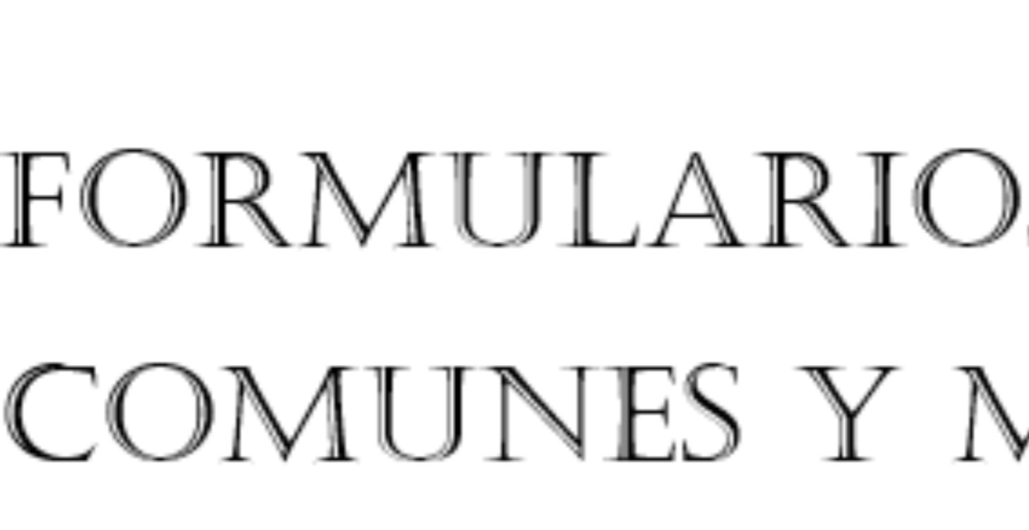 Formularios comunes