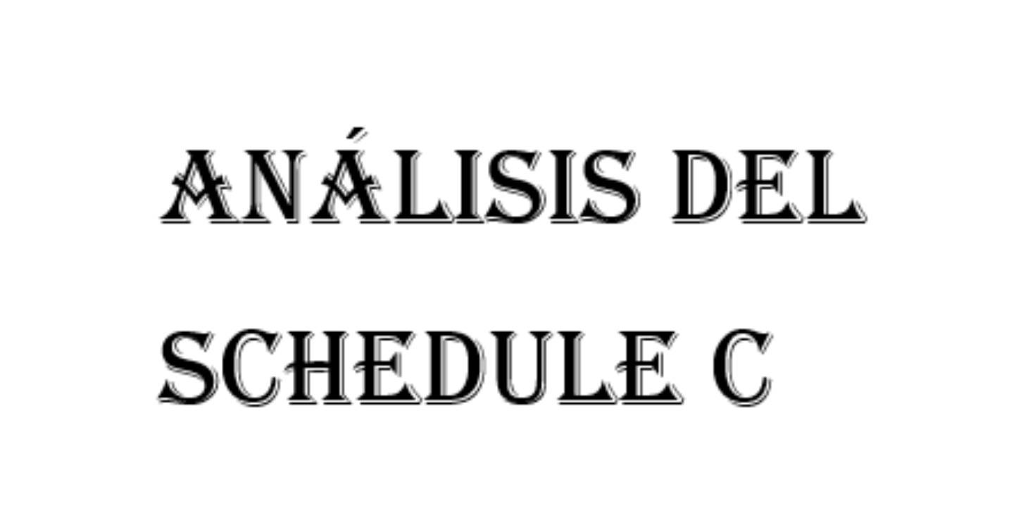 Analizando El schedule C