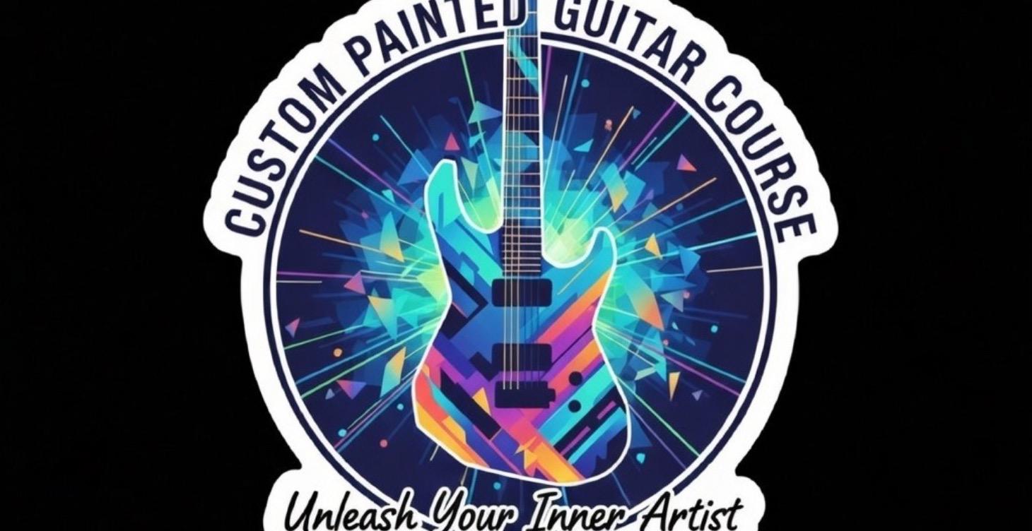 Guitar custom paint step by step