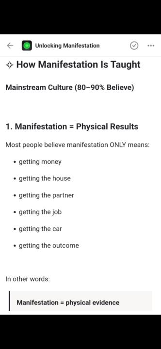 ✅️ Sneak Peek: "Unlocking Manifestation"