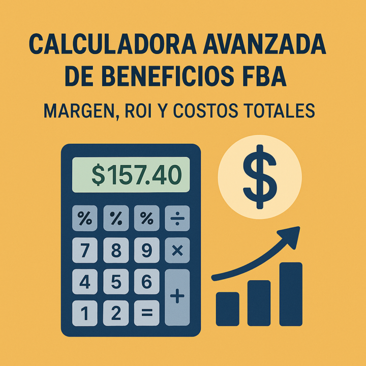🛒 Calculadora avanzada de beneficios FBA – Margen, ROI y costos totales