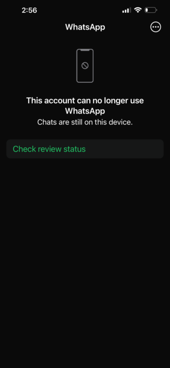 WhatsApp Lockout