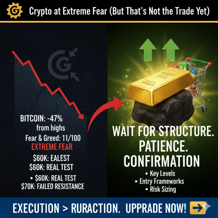 Crypto at Extreme Fear (But That’s Not the Trade Yet)