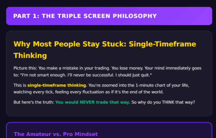 TRIPLE SCREEN PHILOSPHY - MINDSET TOPIC 2-4-2026 In DCG