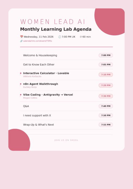 📅 Our Feb AI Learning Lab Agenda is LIVE! 