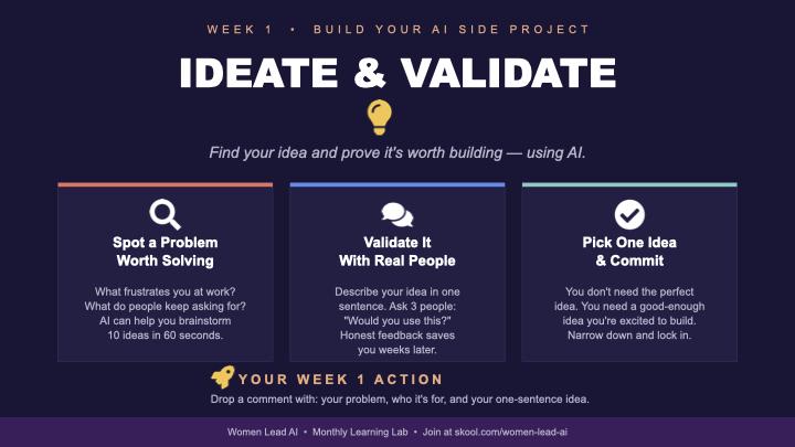 🚀 IT'S GO TIME "Build Your AI Side Project" Sprint Starts NOW!