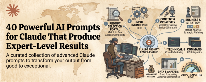 40 Powerful AI Prompts for Claude That Produce Expert-Level Results