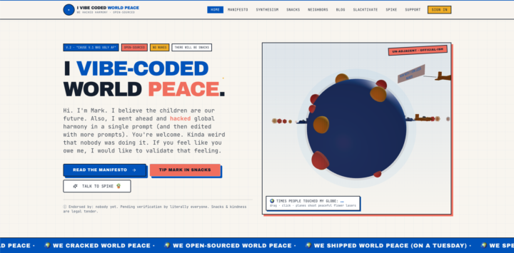 I Vibe Coded World Peace