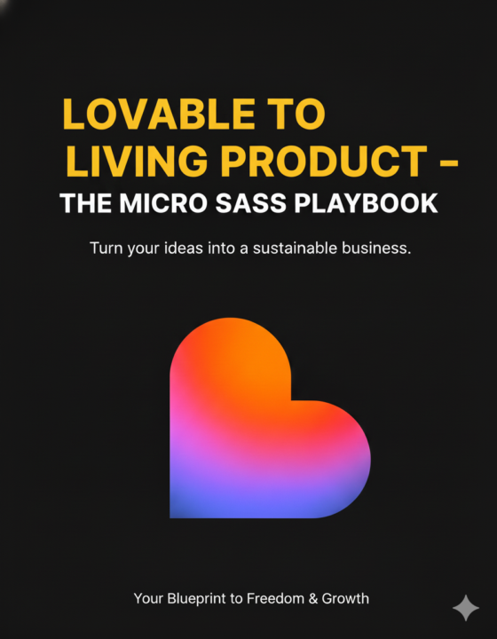 NEW IN CLASSROOM - Lovable to Living Product –The Micro SaaS Playbook