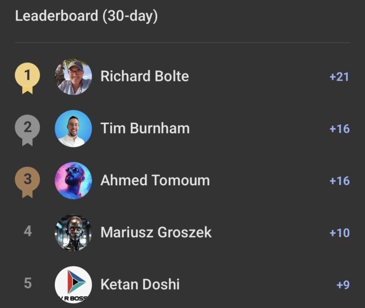 🏆 The Top 5 Builders of the Month are here!