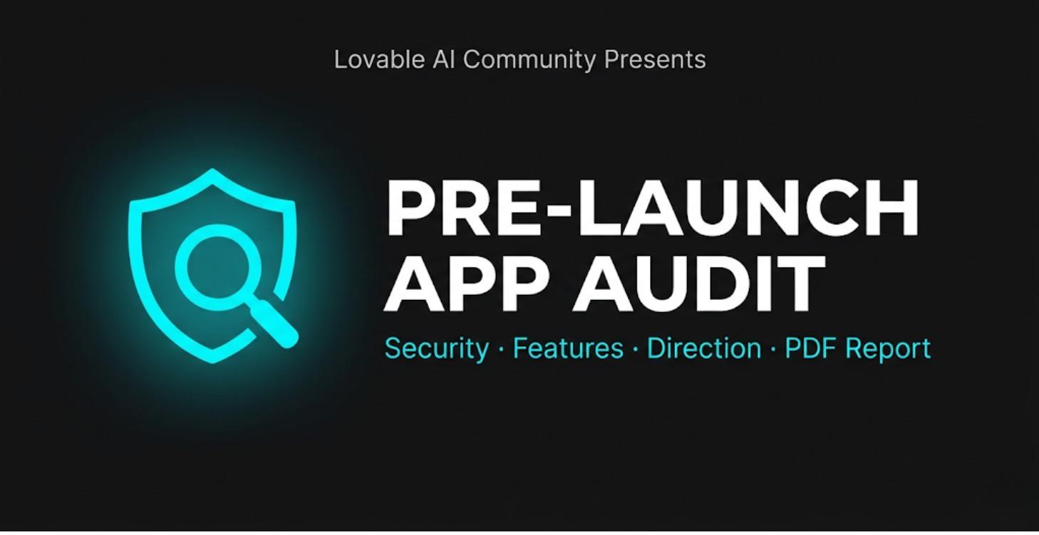 Pre-Launch App Audit