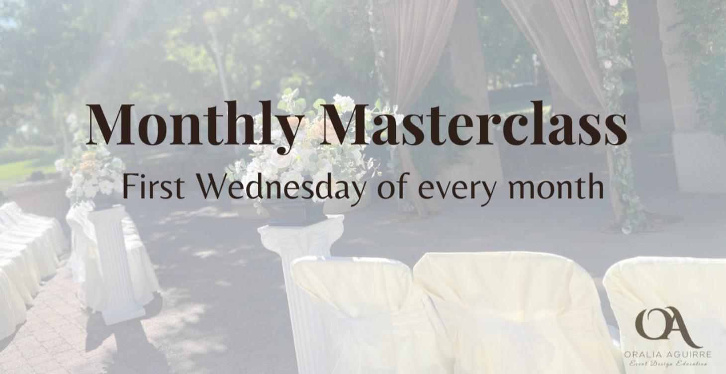 2026 Monthly Masterclasses