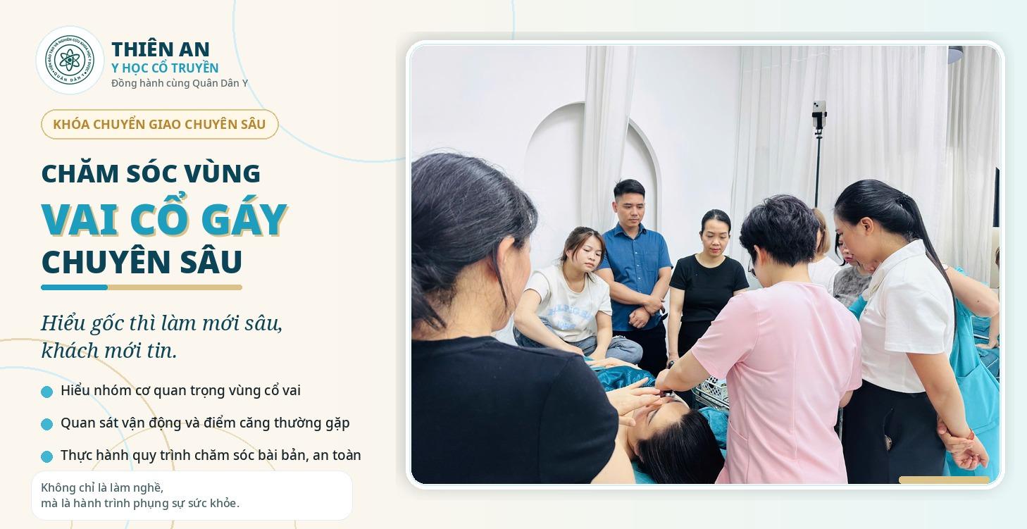 Chuyển giao chăm sóc vùng Vai Cổ Gáy Chuyên Sâu