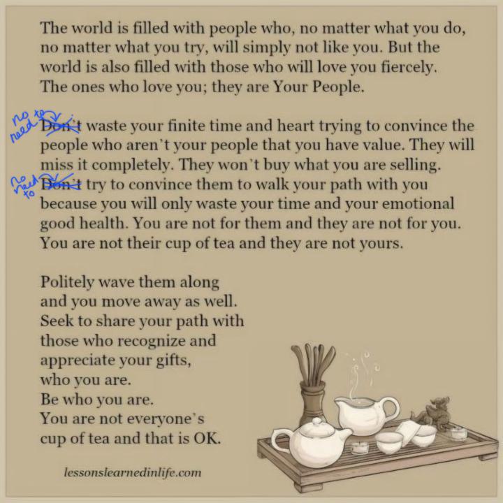 Be OK with marching to the beat of your own drum