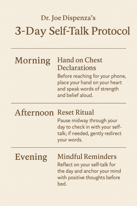 Intention of the day 9.29.25 (Self Talk Protocol)