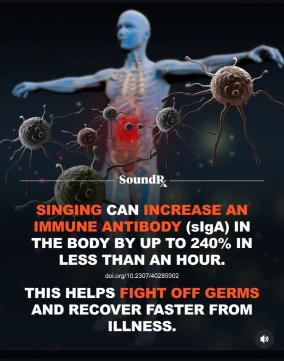 Singing keeps us healthy! 