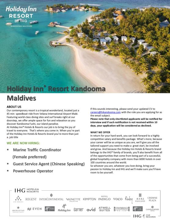 Holiday Inn 中文前台人員