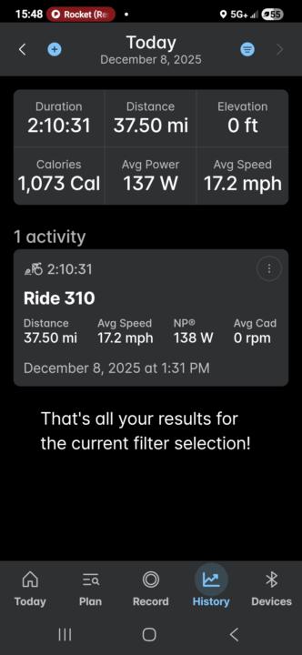 Monday, Day 342, Ride 310