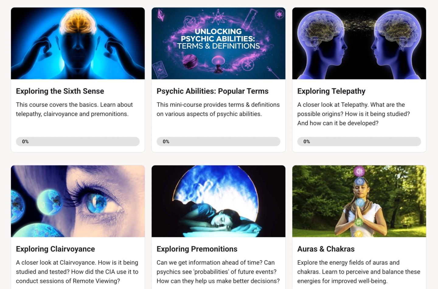 Psychic Courses