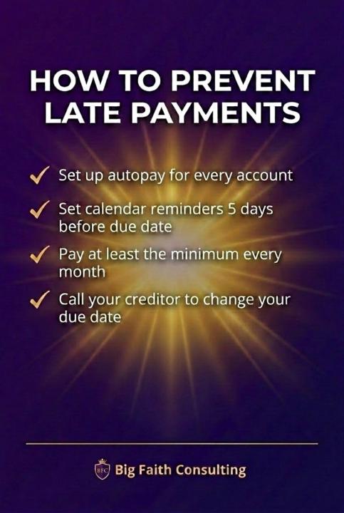 The easiest way to fix a late payment is to never have one in the first place. 🛡️