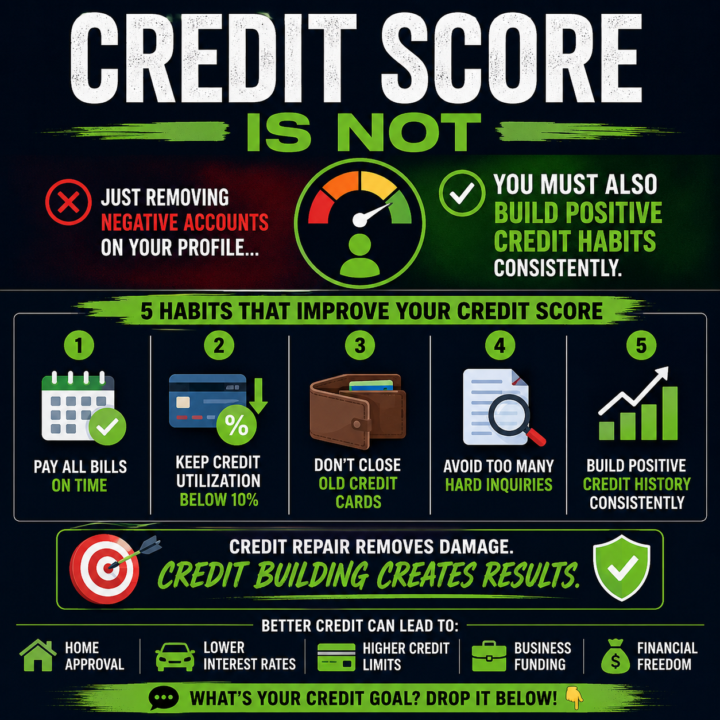 🚨 WHY YOUR CREDIT SCORE ISN’T GOING UP (AND HOW TO FIX IT) 🚨