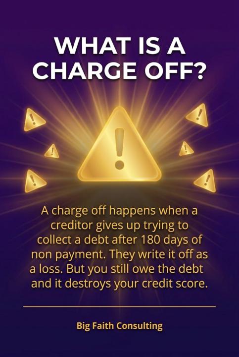 Most people think a charge off means the debt is gone. It is not. 🚨