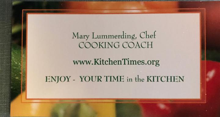 Cooking with Chef Mary