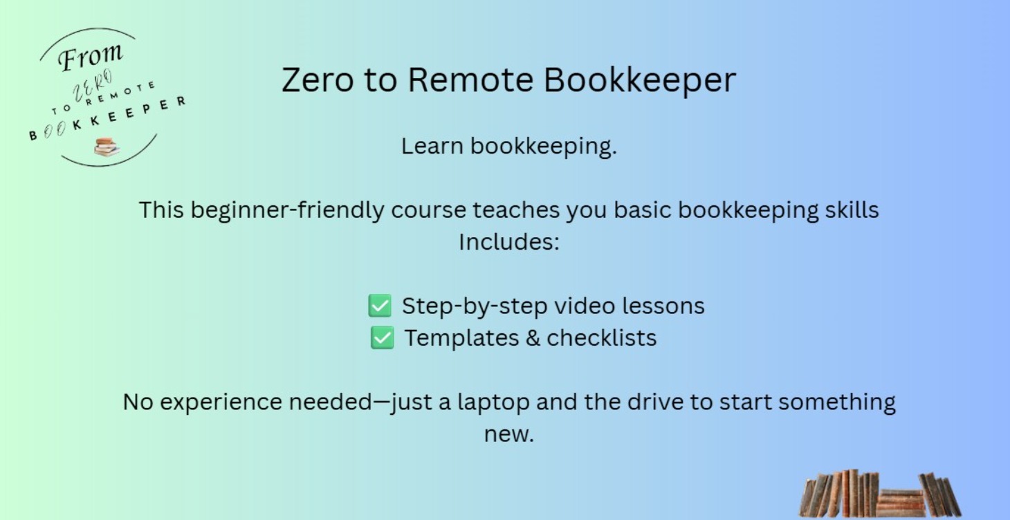 Basic Course: From Zero to Remote Bookkeeper