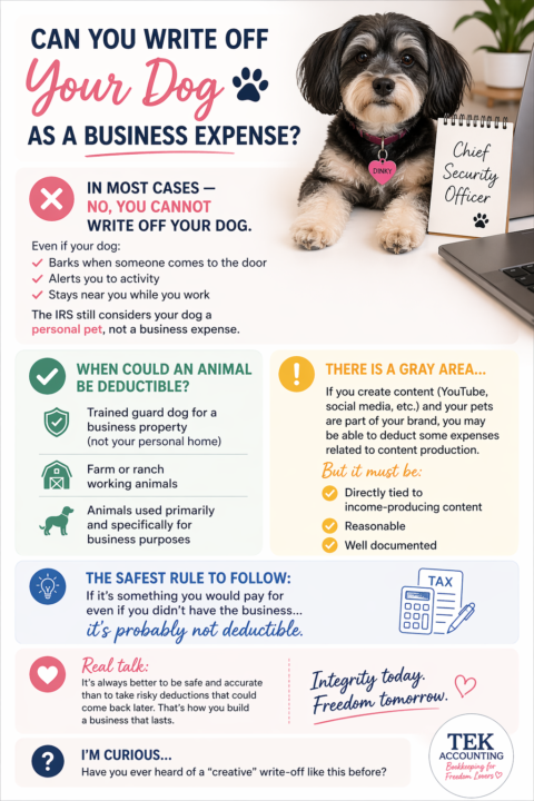 🐶 Can You Write Off Your Dog as a Business Expense?