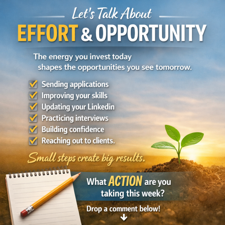 💬 Let’s Talk About Effort & Opportunity